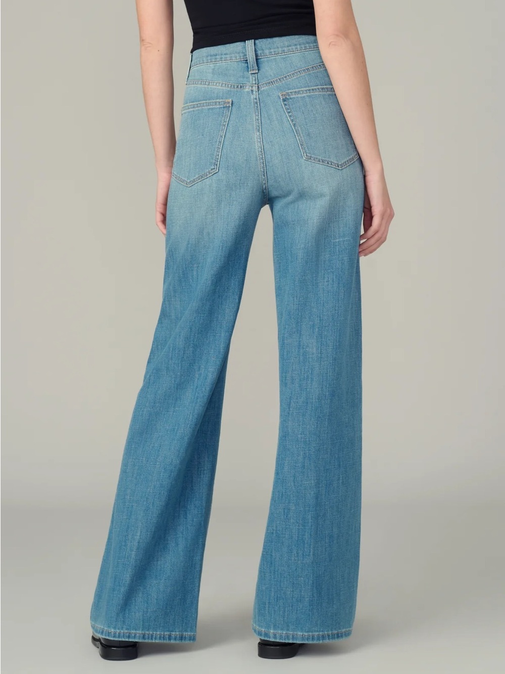 Joe's Jeans The Mia Petite Size 28 in Hot Shot High Rise Wide Leg Jeans Indigo - Picture 5 of 11